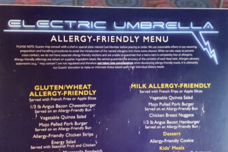 Dining At Disney World with Food Allergies 5