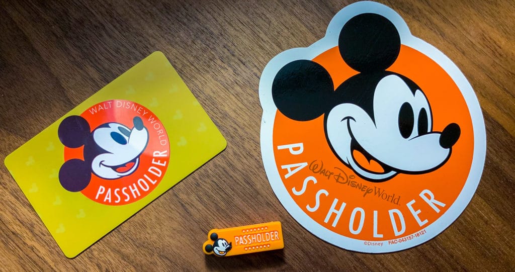 Orange Standard Disney Passholder Magnet