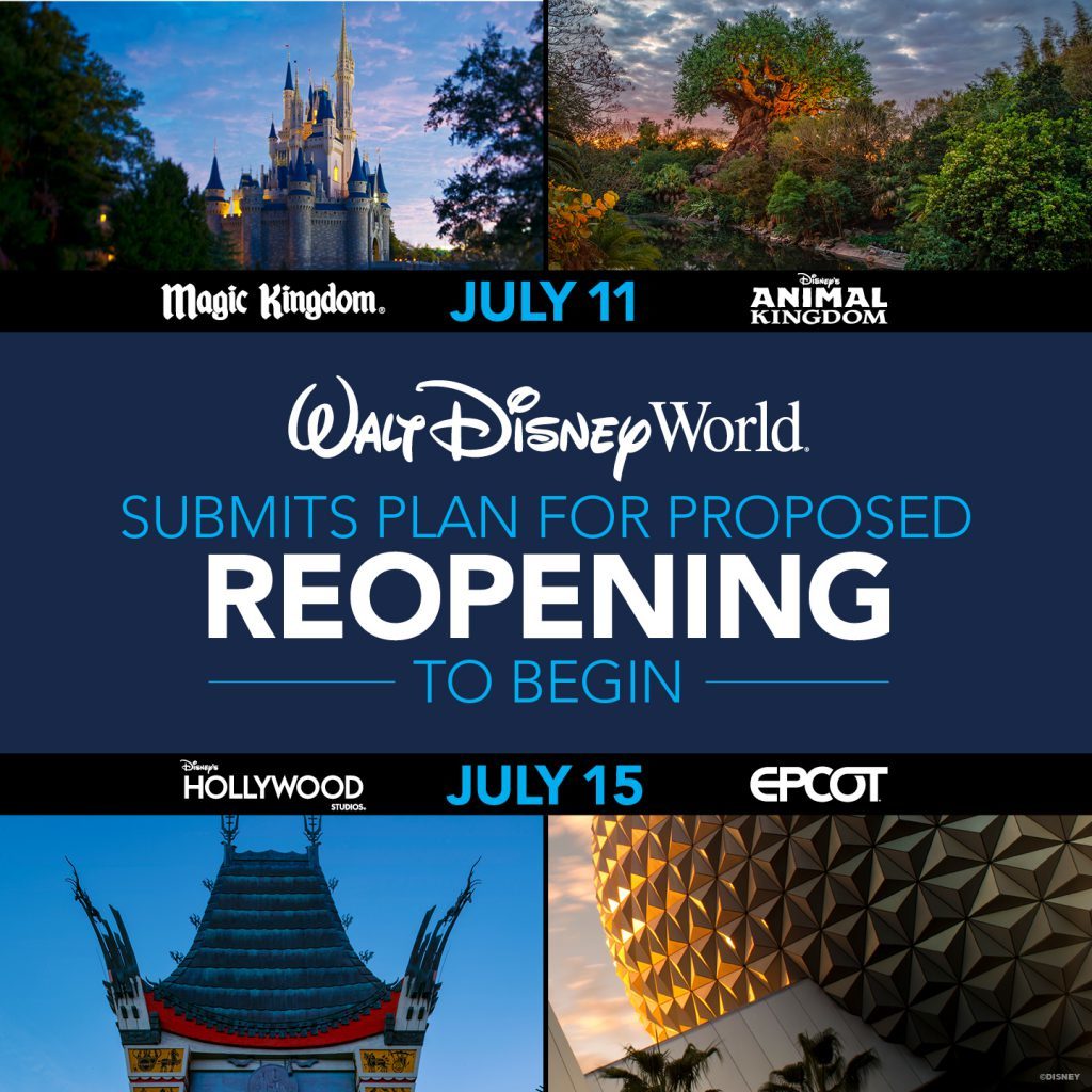 Walt Disney World Reopening Proposed for July 11th 2