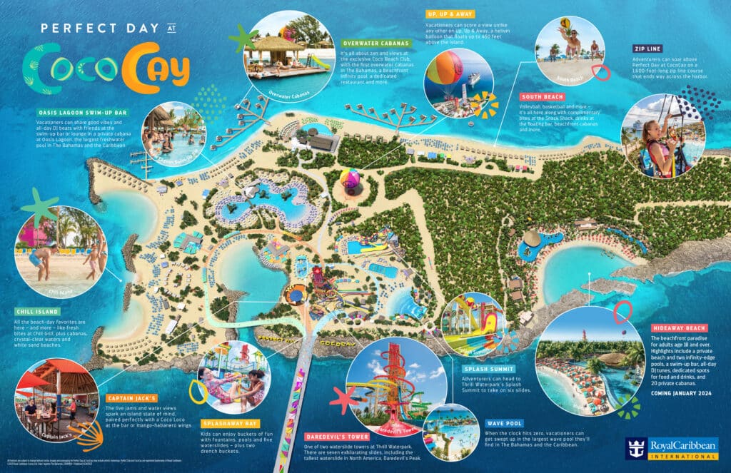 Perfect Day at CocoCay Map 2024