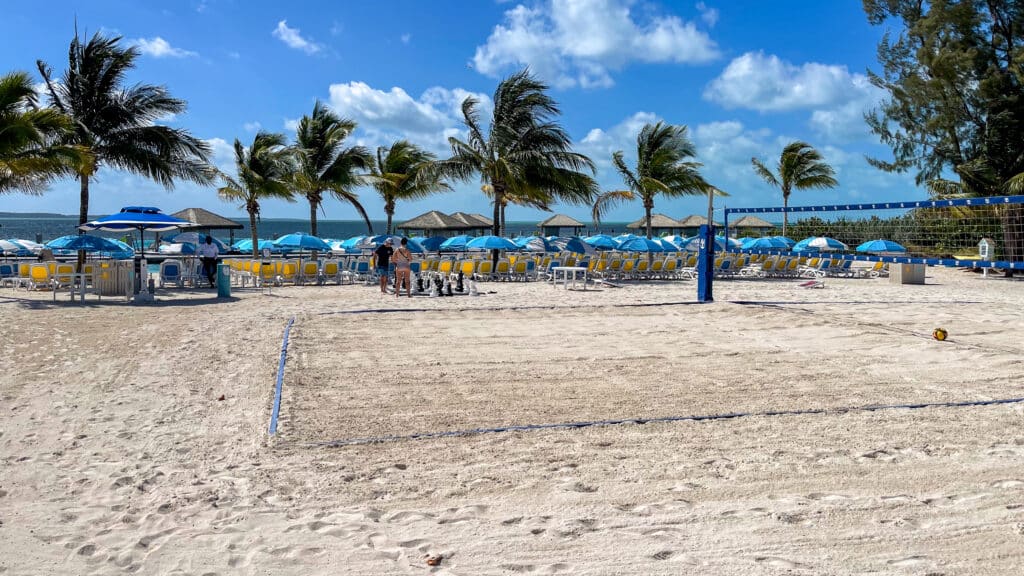 South Beach at CocoCay with Volley Ball Court